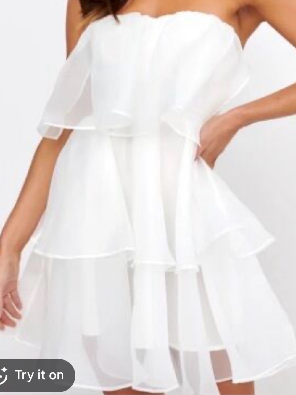 Abercrombie & fitch ruffle mini dress size xs